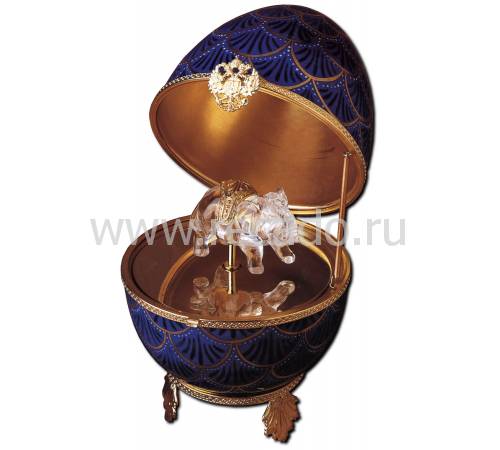 Яйцо музыкальное "Хрустальный слон" FABERGE 2537-370
