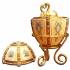 Яйцо "10 панелей с лебедем" FABERGE 76W