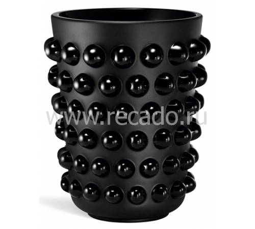 Ваза для цветов чёрная "Mossi" XXL Lalique 10258400