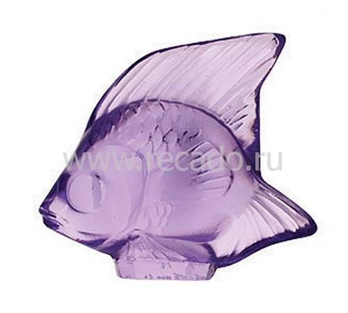 Статуэтка "Рыбка" лиловая Lalique 3003000