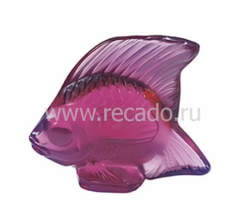 Статуэтка "Рыбка" фуксия Lalique 3003400