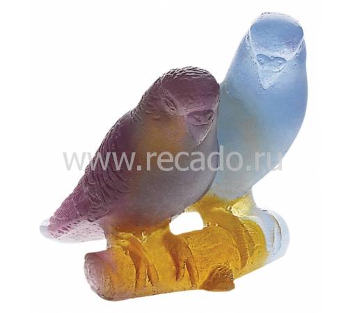 Статуэтка "Попугаи" Paon-Perruches Daum 02681-1