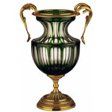 Ваза для цветов с ручками "Rocaille" FABERGE 03-PL98-CP green