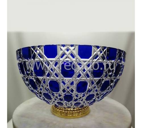 Ваза для фруктов синяя "Russian Court" FABERGE 130595B