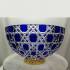 Ваза для фруктов синяя "Russian Court" FABERGE 130595B
