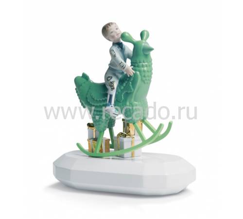 Статуэтка "Путешествие на зеленом цыпленке" Lladro 01007256