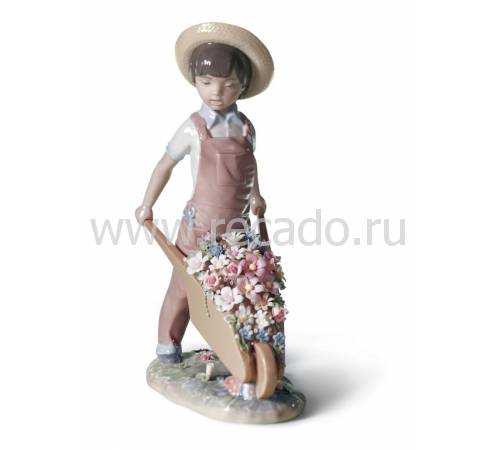 Статуэтка "Тележка с цветами" Lladro 01001283