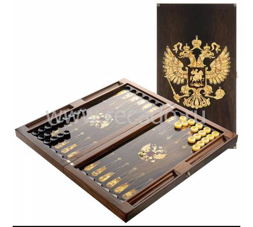 Нарды янтарные "Герб Российской Федерации" ES010
