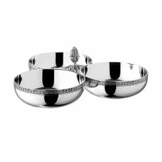 Икорница из 3-х чаш "Malmaison" Christofle 04240094