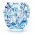 Ваза для цветов прозрачная с голубой патиной "Tourbillons" Lalique 10441900