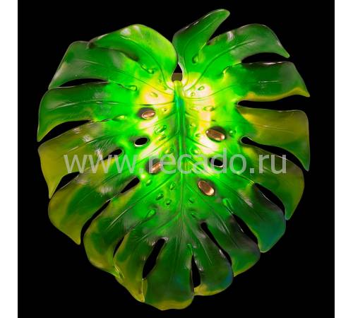 Бра Monstera зеленое большое Daum 05319