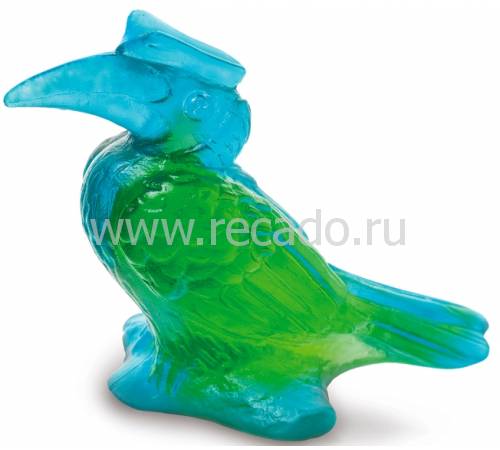 Cкульптура "Калао" сине-зелёная "Calao" Daum 05362/С