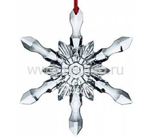 Ёлочная игрушка "Снежинка" белая "Noel" Baccarat 2613010