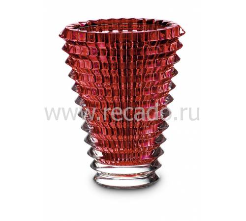 Ваза для цветов овальная красная "Eye" H=15 Baccarat 2807199