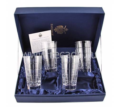 Набор "Metropolitan" из 4-х стаканов для сока FABERGE 431044