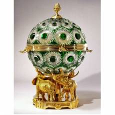 Глобус бар для водки "Султан" FABERGE 100-PL200-Tsavorite