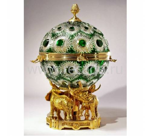 Глобус бар для водки "Султан" FABERGE 100-PL200-Tsavorite