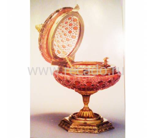 Икорница "Renaissance" Faberge 40-PL55-GM DP red