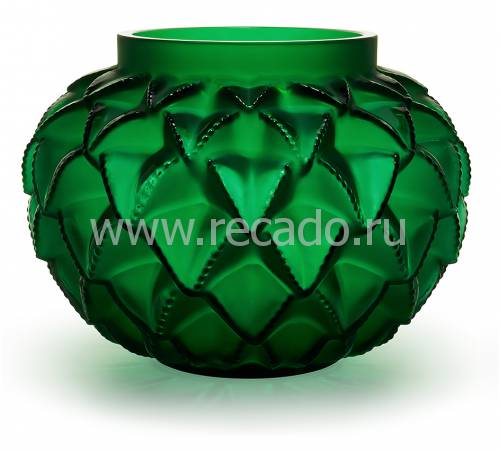 Ваза для цветов зелёная большая "Languedoc" Lalique 10488200