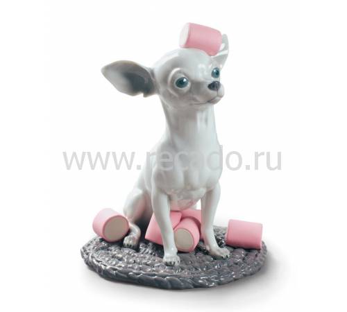 Статуэтка собака "Чихуахуа с зефиром" Lladro 01009191