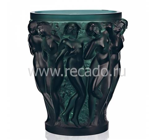 Ваза для цветов зелёная "Bacchantes" Lalique 10547200