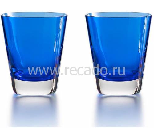Набор из 2-х синих стаканов для сока "Mosaique" Baccarat 2811108