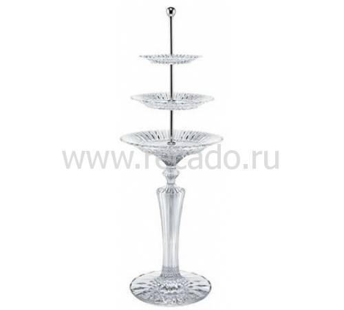 Ваза для фруктов 3-х ярусная на ножке Mille Nuits Baccarat 2810023