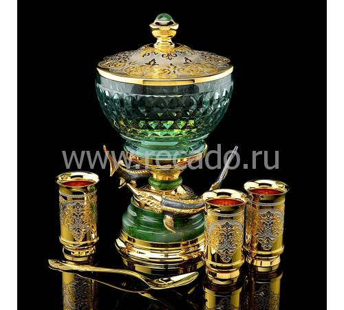 Икорница в наборе "Дары моря" Златоуст RV0040679CG