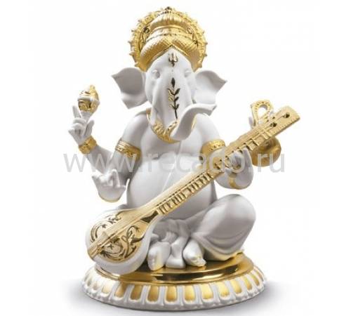 Статуэтка "Веена Ганеша (Золотой Ре-Деко)" Lladro 01009276