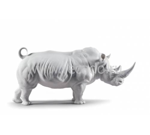 Статуэтка "Носорог (matte)" Lladro 01009116