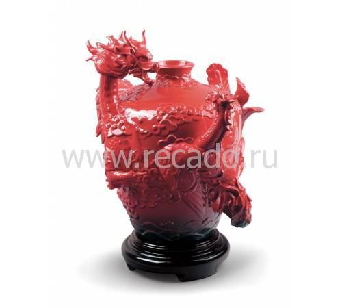 Ваза для цветов "Дракон и феникс" Lladro 01009289