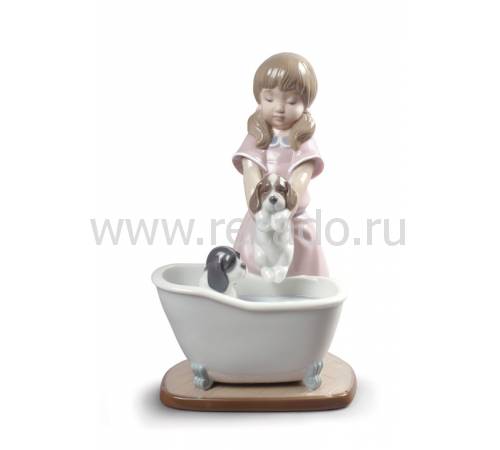 Статуэтка "Купание щенка" Lladro 01009280