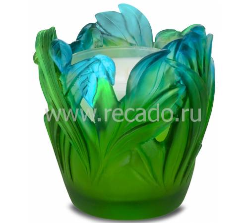 Подсвечник для 1 свечи "Jungle" зеленый Daum 05395