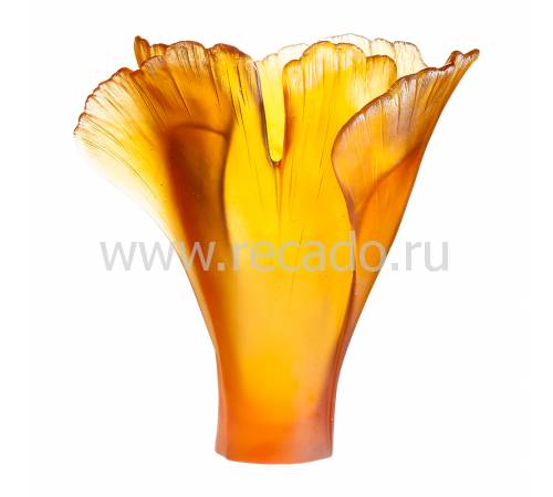 Ваза для цветов "Ginkgo" оранжевая (h=30) Daum 03409-3
