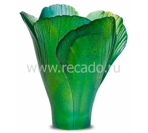 Ваза для цветов "Ginkgo" зеленая (h=7) Daum 05157/C