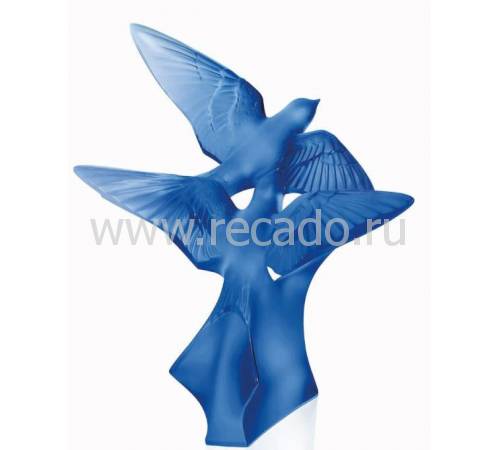 Статуэтка "Ласточки" синие Lalique 10625300