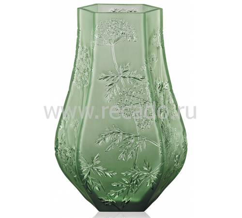 Ваза для цветов зелёная "Ombelles" Lalique 10550600