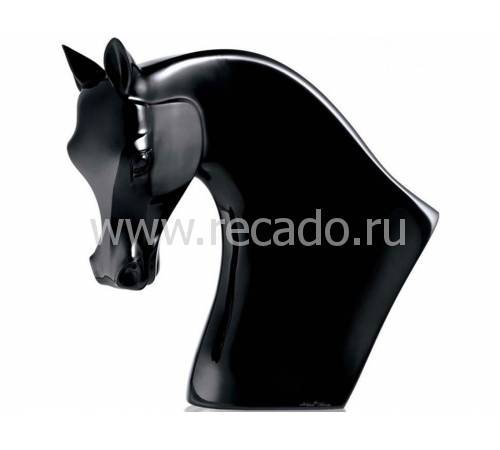 Статуэтка "Голова лошади" чёрная Lalique 10056600