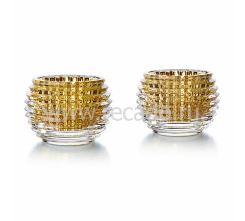 Набор из 2-х подсвечников золотой «Eye» Baccarat 2811841