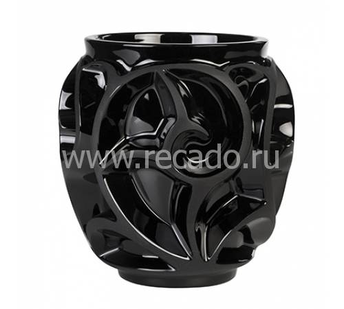 Ваза для цветов чёрная (малая) "Tourbillons" Lalique 10648200