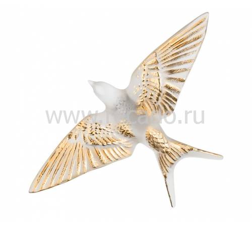 Настенная статуэтка Ласточка "Hirondelles" золотая Lalique 10645800