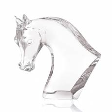 Статуэтка "Голова лошади" прозрачная Lalique 1162400