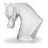 Статуэтка "Голова лошади" сатин Lalique 10368500