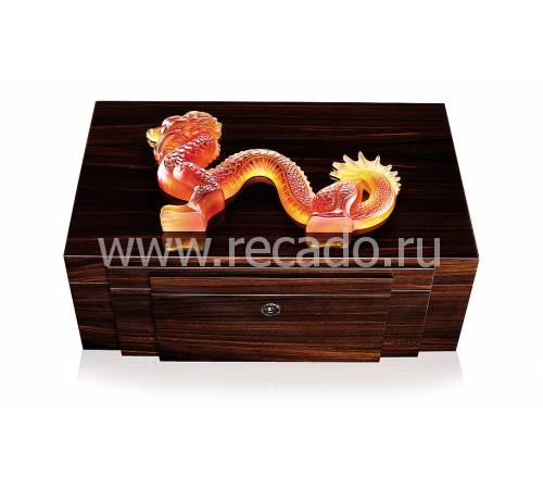 Шкатулка для украшений "Dragon" Амбер Lalique 10203100