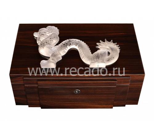 Шкатулка для украшений "Dragon" прозрачный Lalique 10192900