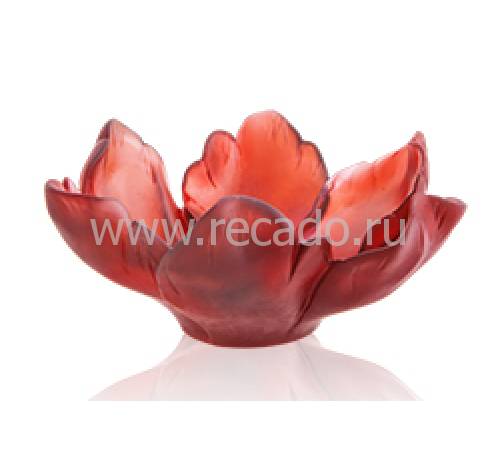 Ваза для фруктов "Tulipe" красная Daum 03228-3