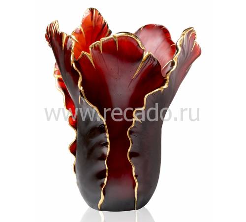 Ваза для цветов "Red & Gold Magnum" Daum (Лимитированная серия 25 экз.) 03375-9