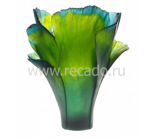 Ваза для цветов "Magnum Ginkgo" зеленая (h=52) Daum (Лимитированная серия 99 экз.) 05107