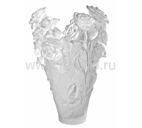 Ваза для цветов "Rose Passion Magnum" белый (h=53) Daum (Лимитированная серия 50 экз.) 05106-5