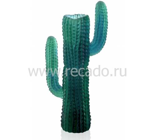 Ваза для цветов "Кактус" Jardin de Cactus зеленая (h=46) Daum 05679